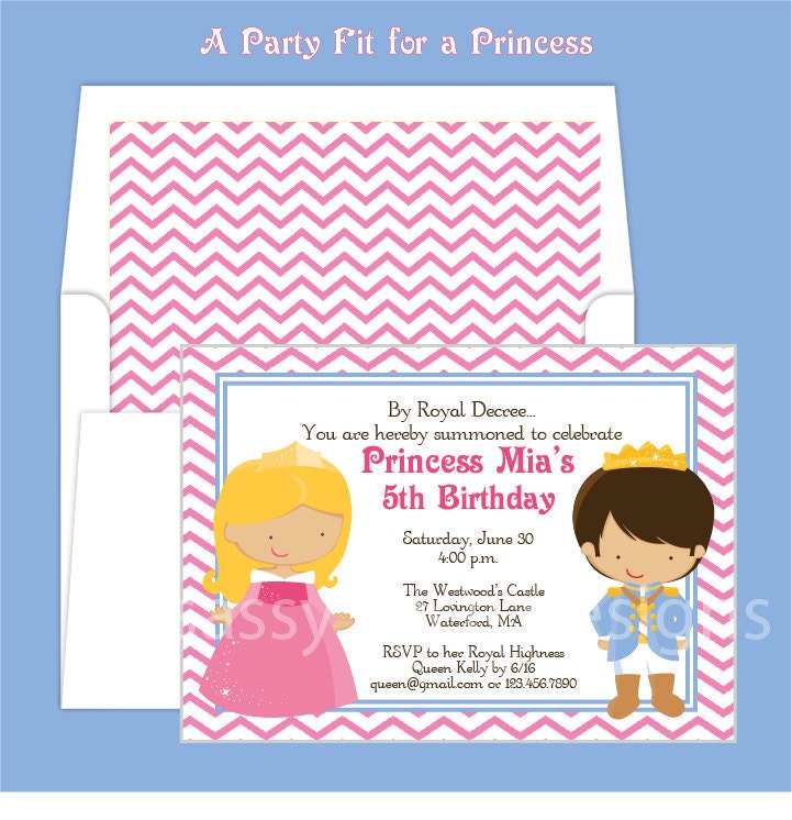 Sleeping Beauty and Prince Charming Invitation