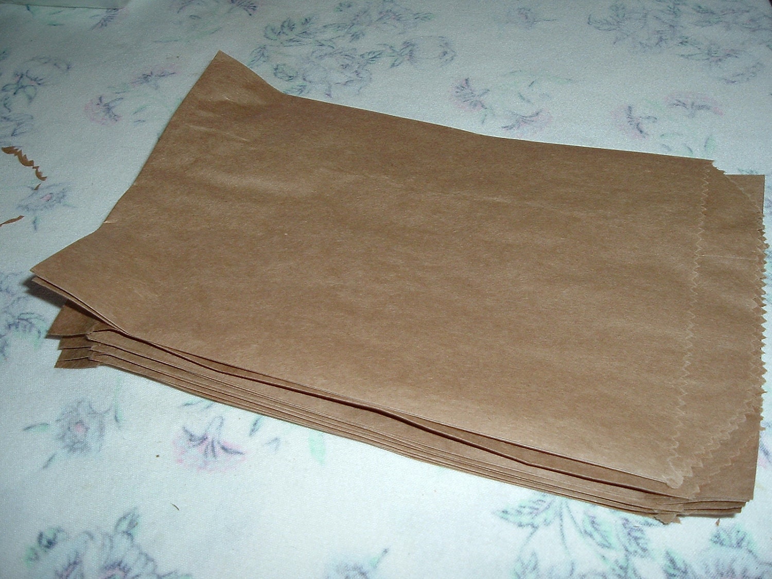 50 KRAFT BAGS, 6.25 x 9.25, Party Favor Bags, Brown Paper Bags
