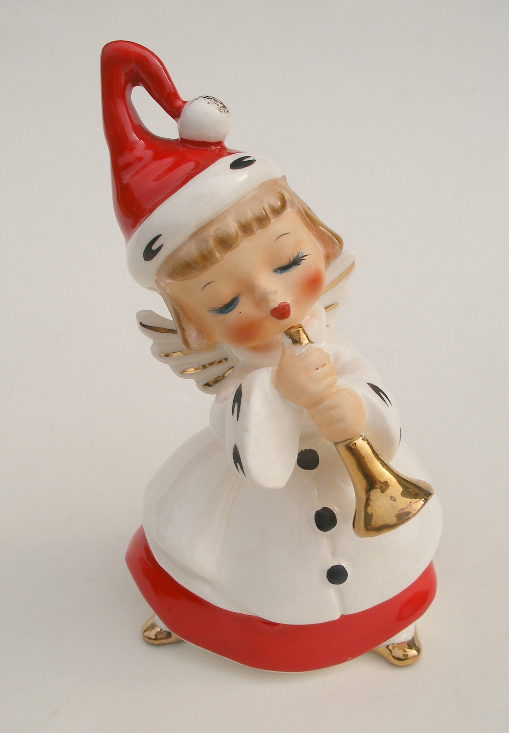 Ucagco Christmas Angel Ceramic Bell Figurine by BornAtTheWrongTime