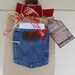 Wrangler Cowboy Gift Sack - Brown Gift Bag with Raffia bow, tissue, tag, and card