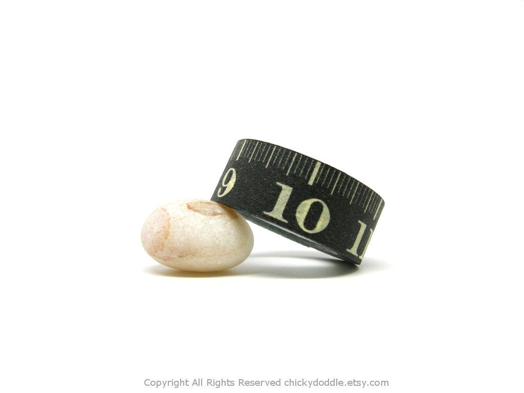 Black and Off White Ruler Washi Tape by Cosmo Cricket
