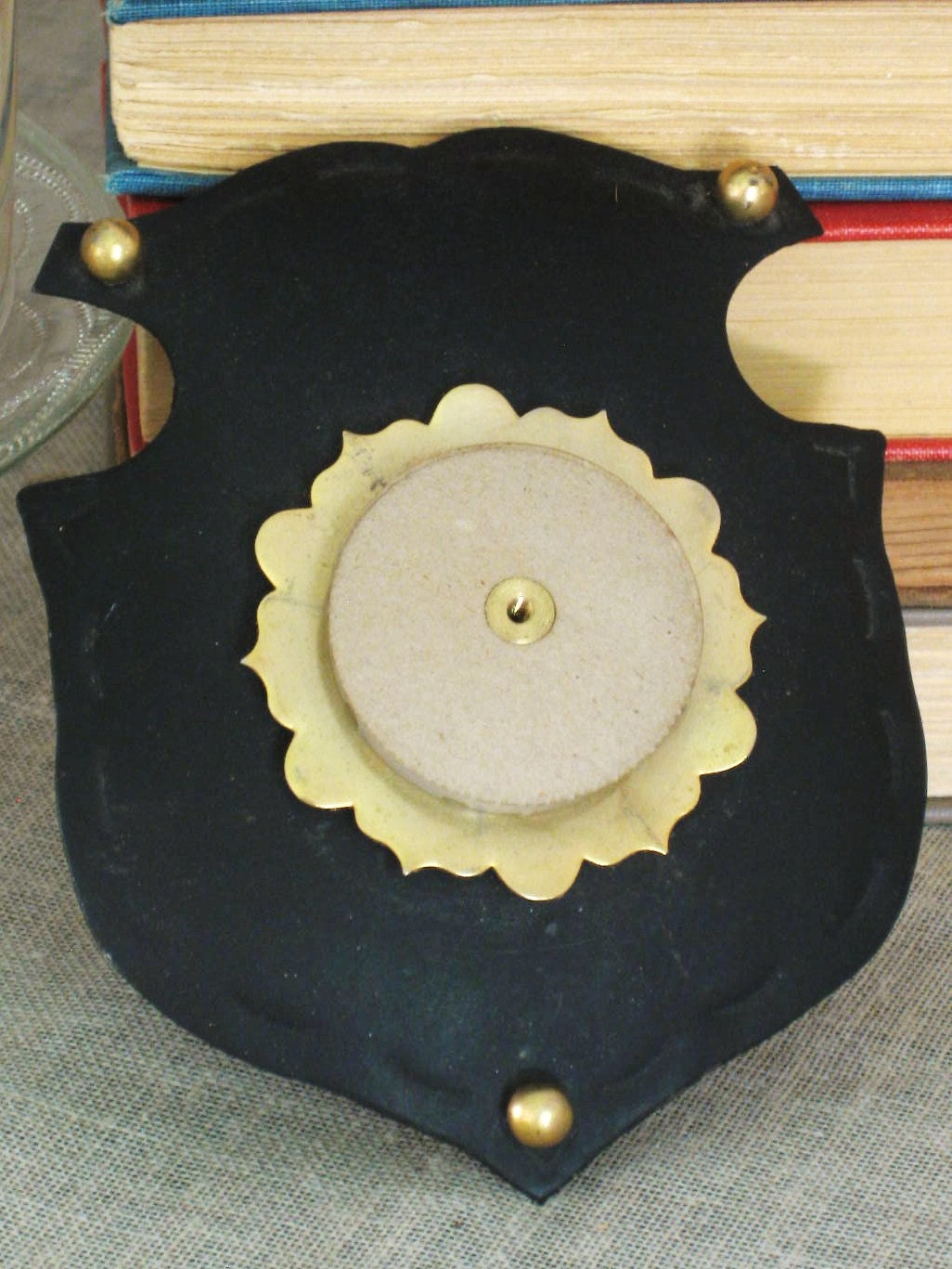 Metal Shield Mount- Odd Bits/ Assemblage