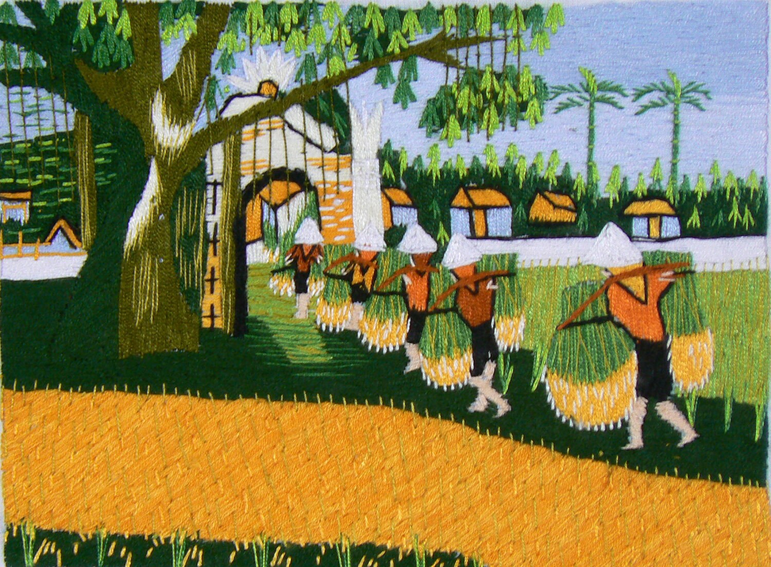 Vietnamese Embroidery / 100 Cotton by Studio55Creations on Etsy