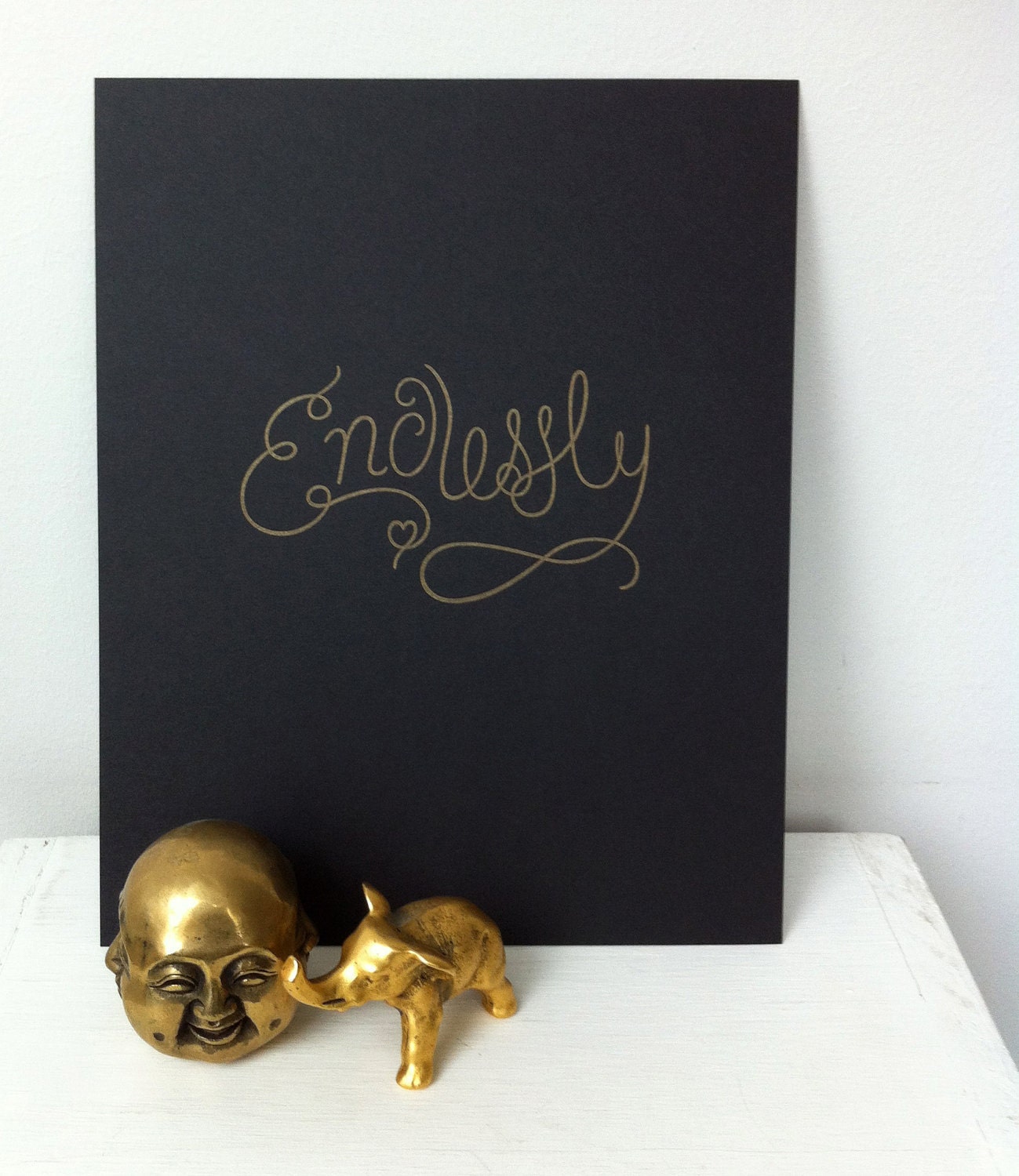 ON SALE // 60% Off Endlessly Letterpress Print