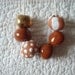 Sand Dollar: Ceramic Bead Necklace