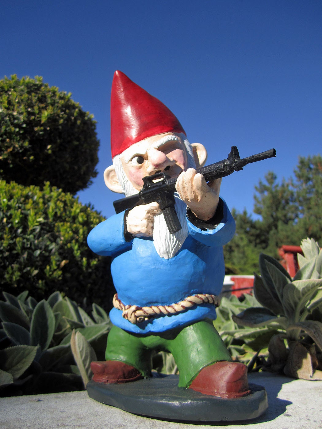 Combat Garden Gnome (in standing position with M-16)