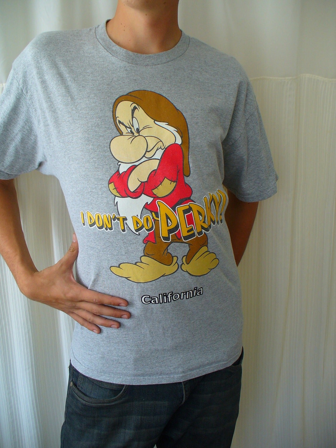 Vintage 80's Disney Grumpy T Shirt by vintageriches on Etsy