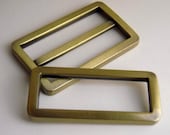 1.5" Antique Brass triglide slider & buckle for adjustable straps