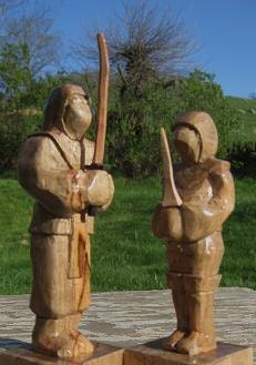 Ninja Chess Piece Wedding Cake Tops Hand carved on etsy   wedding cake toppers