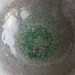Hazy Purple and Grey Serving Bowl with Green Glass