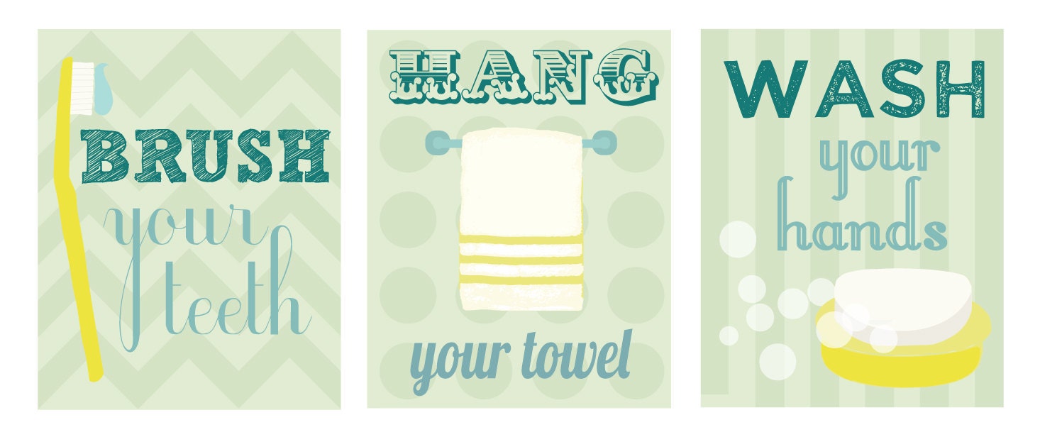 Kid's Art Prints- Set of Three