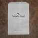 50 Custom Printed white merchandise bags - with your logo or choose a font and graphic