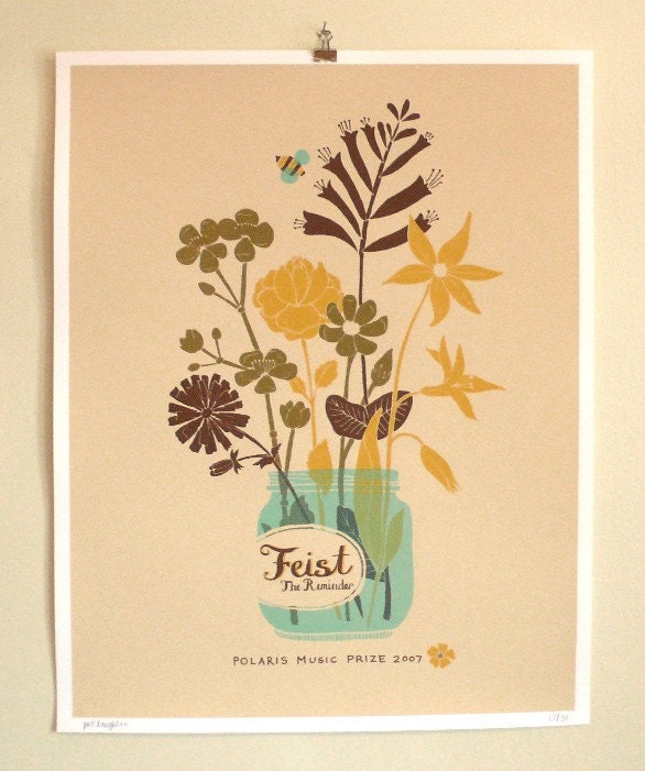 Feist Polaris Silkscreen Poster