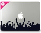 MAC DECAL vinyl laptop stickers Wall Computer Geekery- Rock On- Removable Decal 38