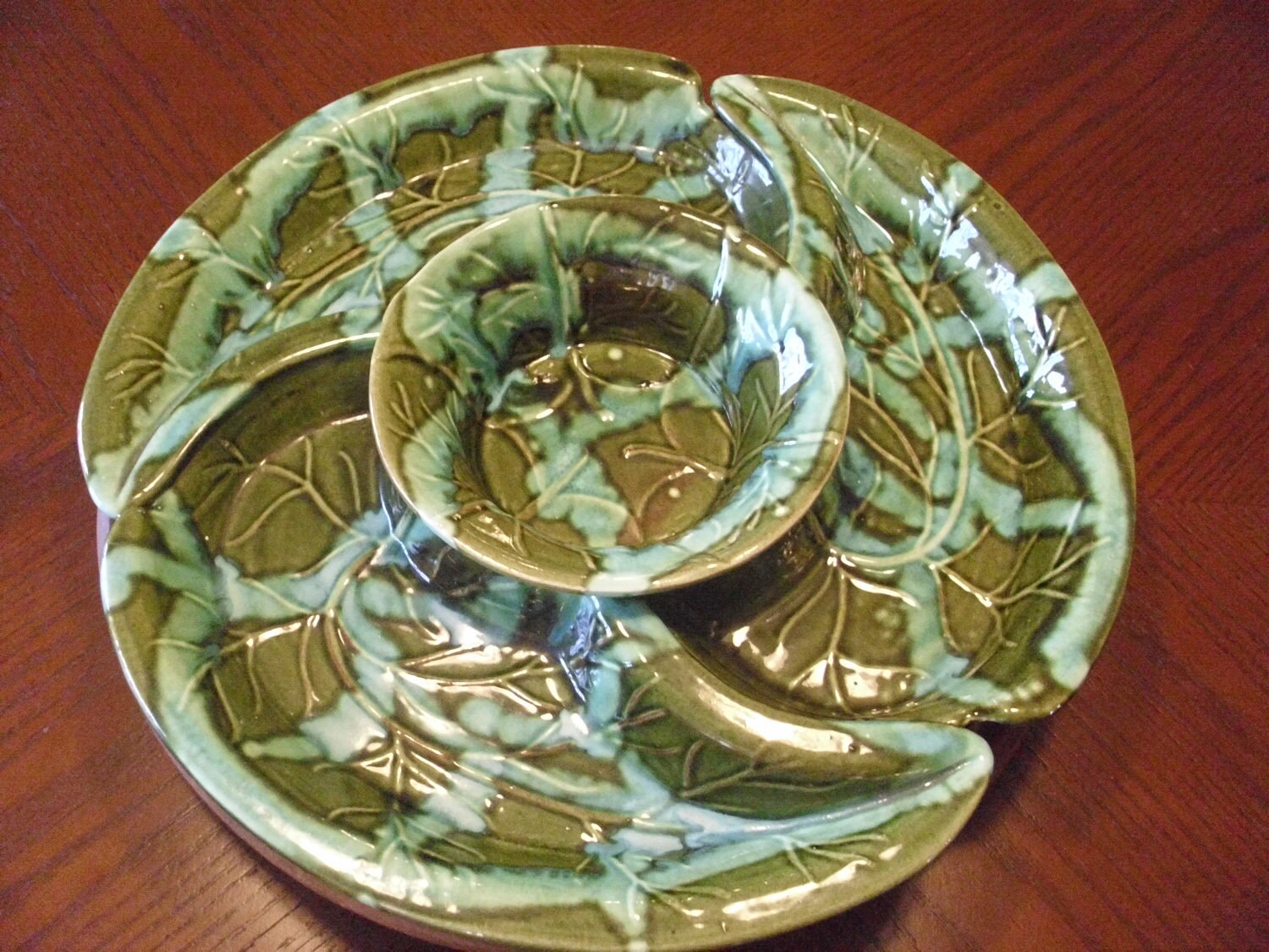 Vintage California Pottery Lazy Susan by PrincessLolli on Etsy