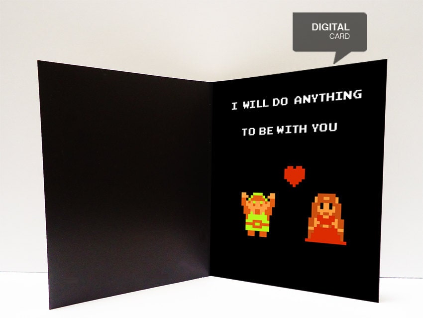 Zelda Valentine's Day Love Printable Card