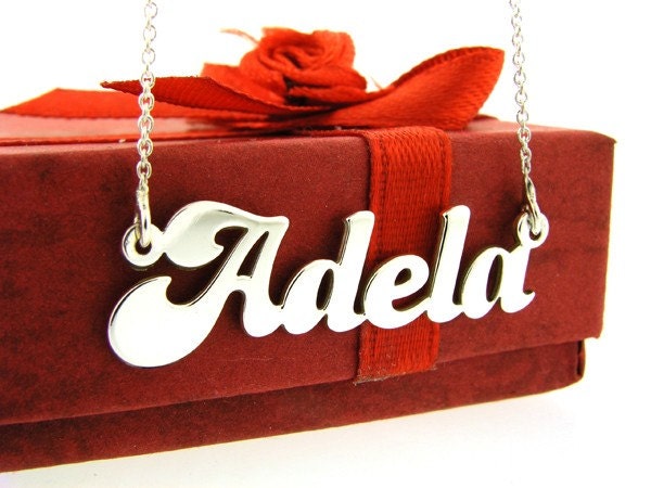 Name Necklace - Sterling Silver 925 - Personalized - Any Name - Handmade