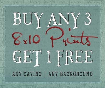 Buy (3) 8x10 Prints & Get 1 FREE : Say it Sweet SPECIAL