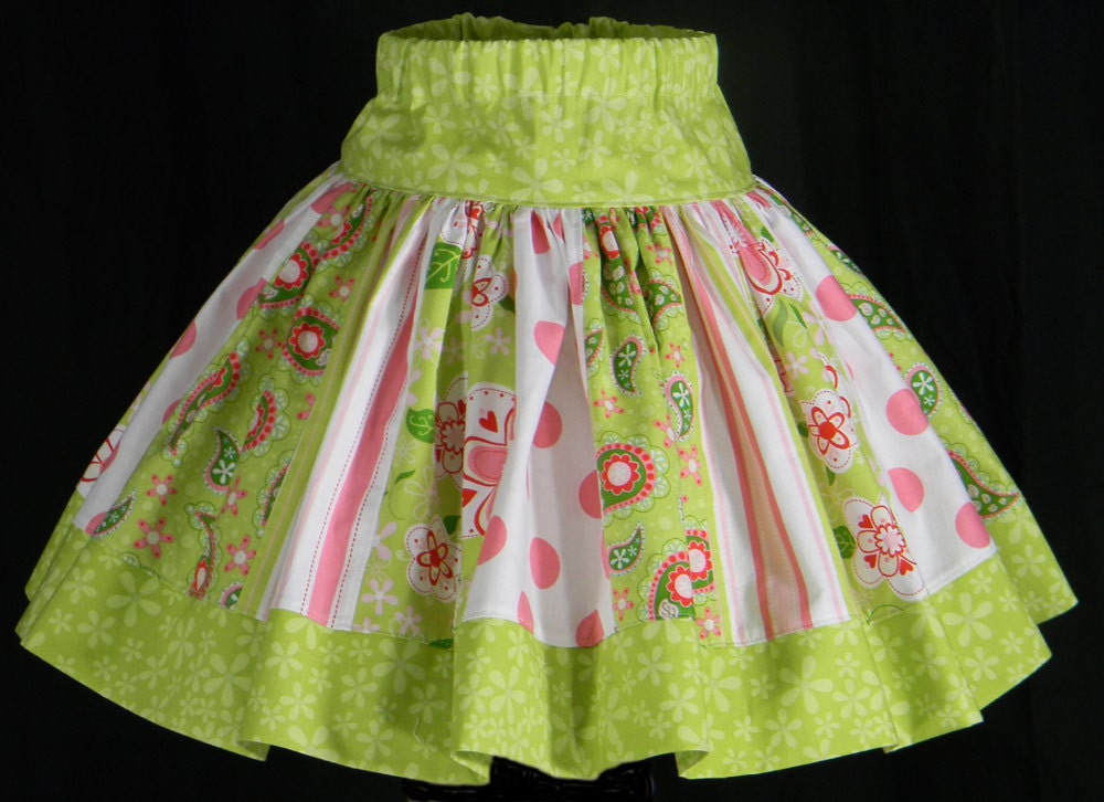 Pink Fig and The Quilted Fish have been Teamed up to create a Sugar and Spice Stripwork Skirt for size 6