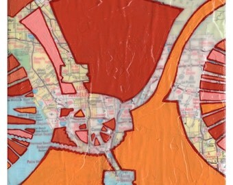 Bike Los Angeles Archival Bicycle Map Print