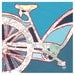 Bike Greenville no.1 archival print of bicycle map painting
