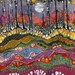 Moonlight over Spring - Original Batik Painting - reserved for Robin
