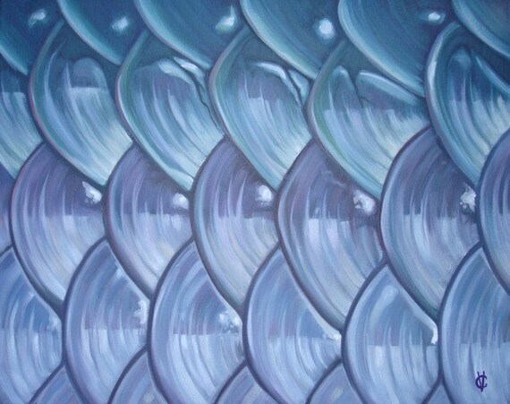 Tarpon Scales 16x20 oil on canvas by Carin by CarinVaughnArt