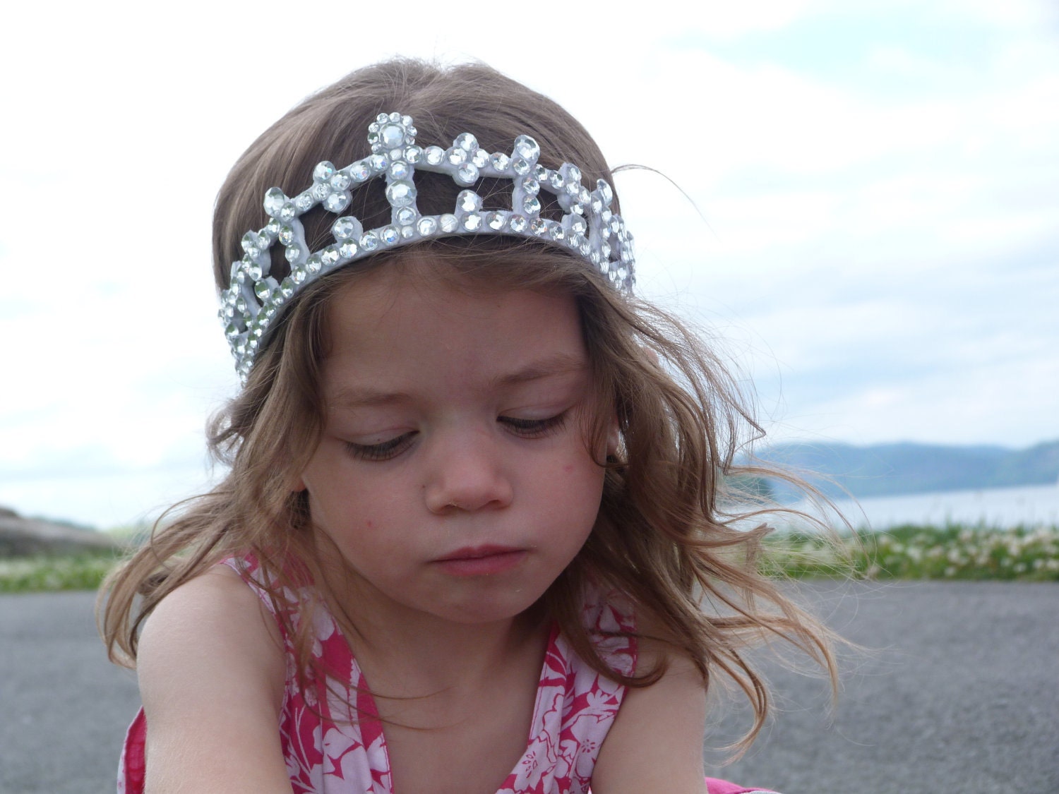 Princess Crown Headband- birthday crown, 1st birthday crown, tiara, baby hair accessories,baby girl headbands,