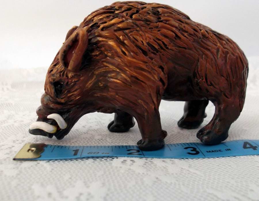 Hog Wild Polymer Clay Figurine Wild Boar