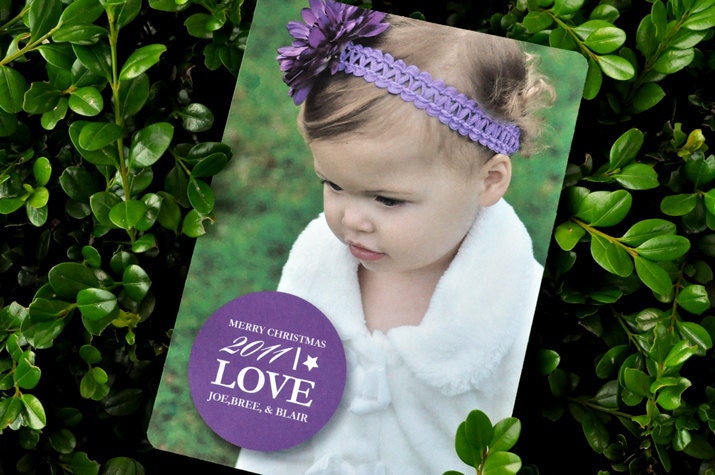Custom Holiday Card - Love - Digital File
