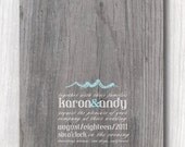Wedding Invitation - Let's Drift Away - Digital File
