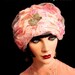 Christian Dior Paris Pink Satin Silk Flowers Glamour Hat - Vintage 1950's - 1960's - looks unworn - Glamorous - profoundly beautiful