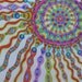 Reserved for Bader - Psychedelic Colored Pencil Drawing "Carousel Streamers"