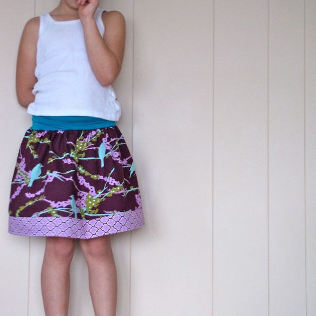 Sophie's Yoga-top Skirt, sizes 6 months to 10 years, made to order - Sparrows & Lilac