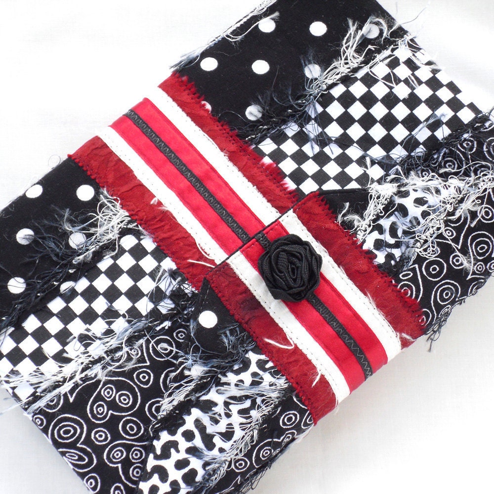 Journal Cover Handmade Large Moleskine Notebook Black White