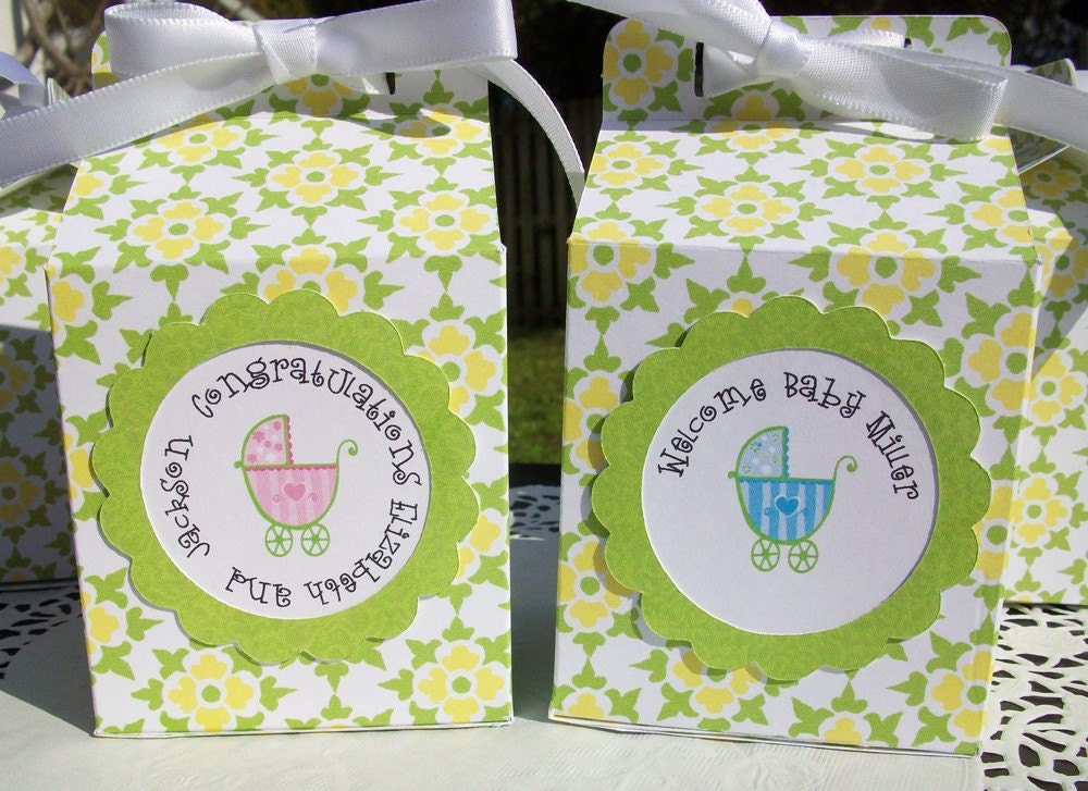 Wedding or Shower Favors Personalized, Spring Floral Print