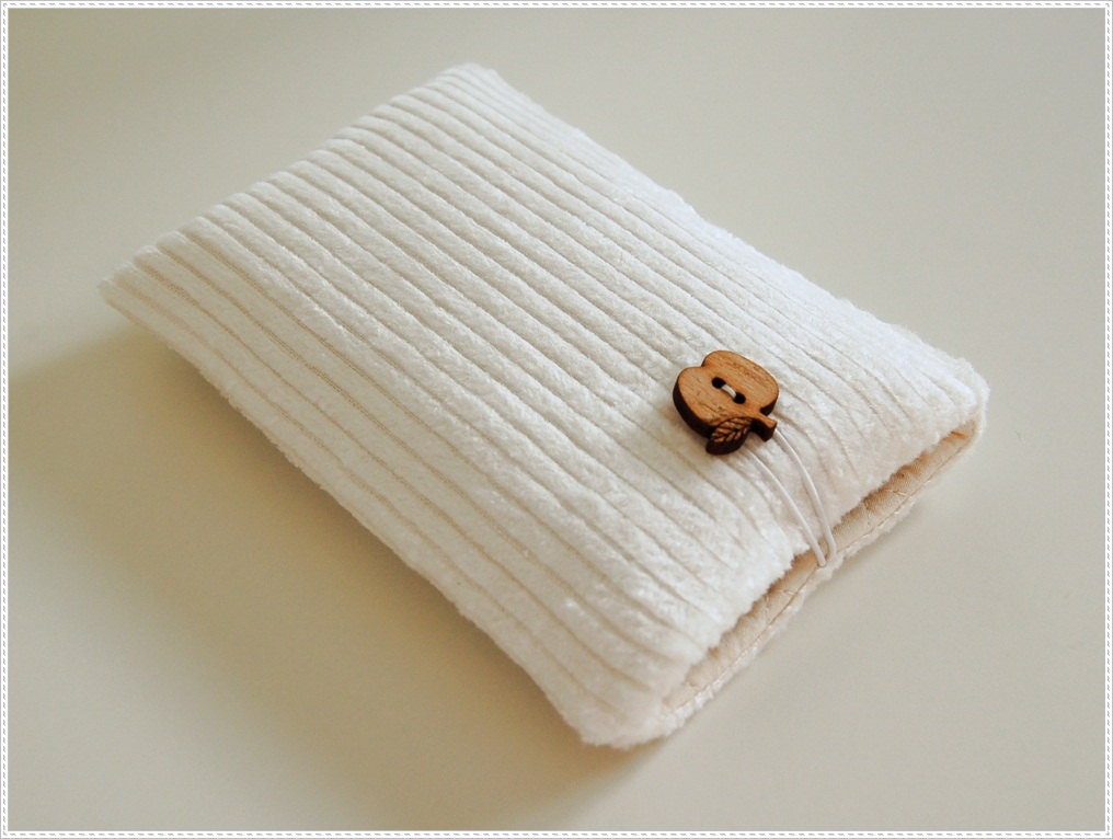 iPhone / iPod touch case padded sleeve pouch from fabric