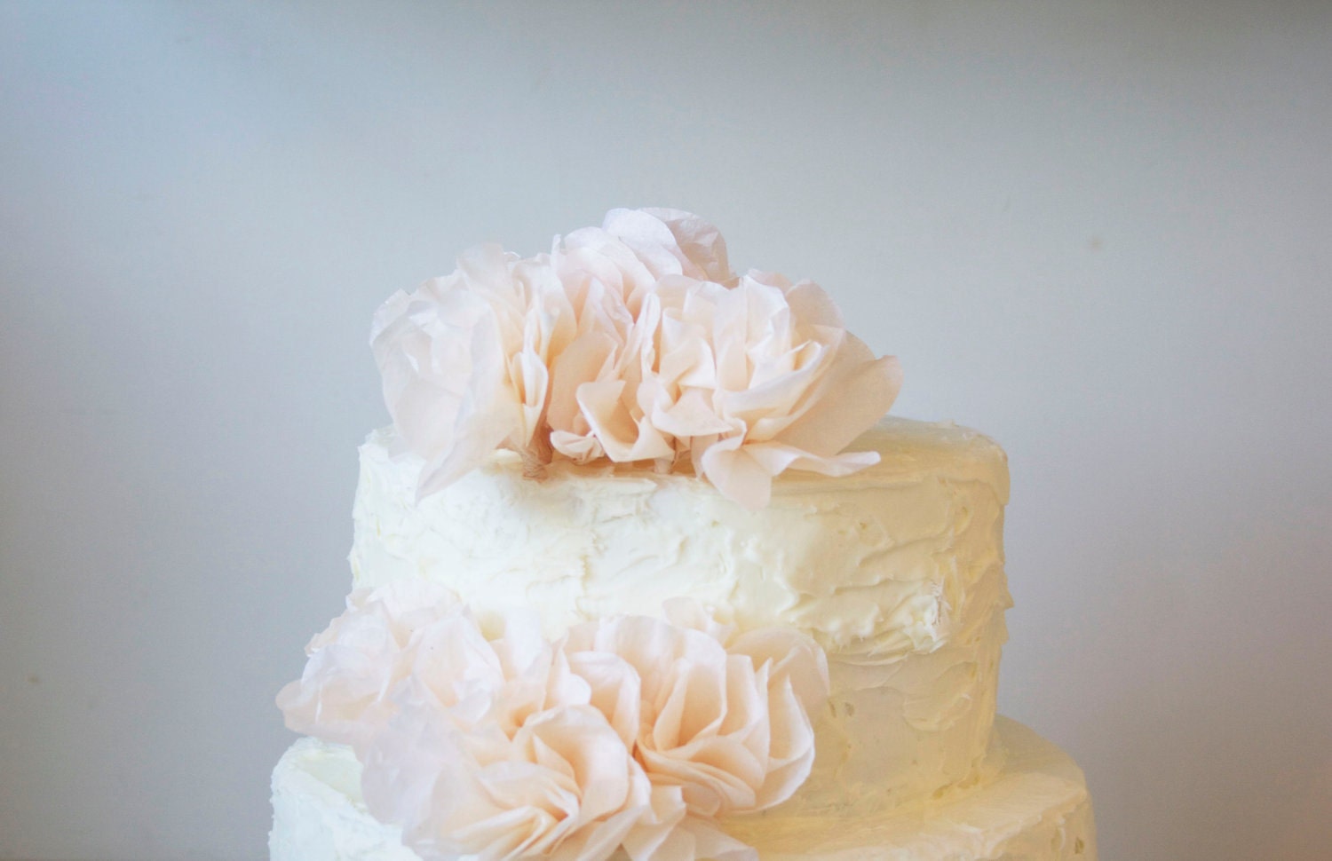 Peach Flower Cake Toppers (50)