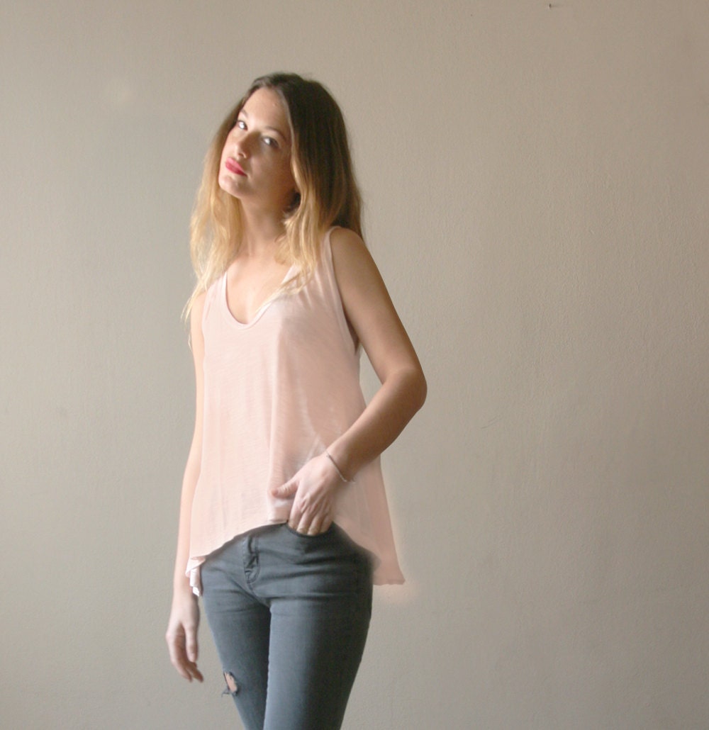 Women Pink Tank Top