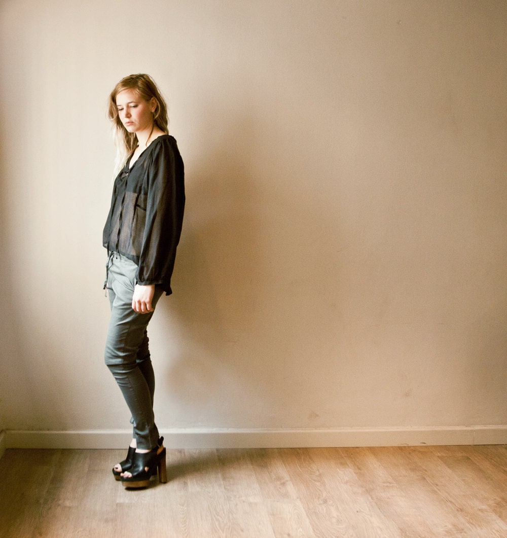 Gray Women Pants, Women Trousers