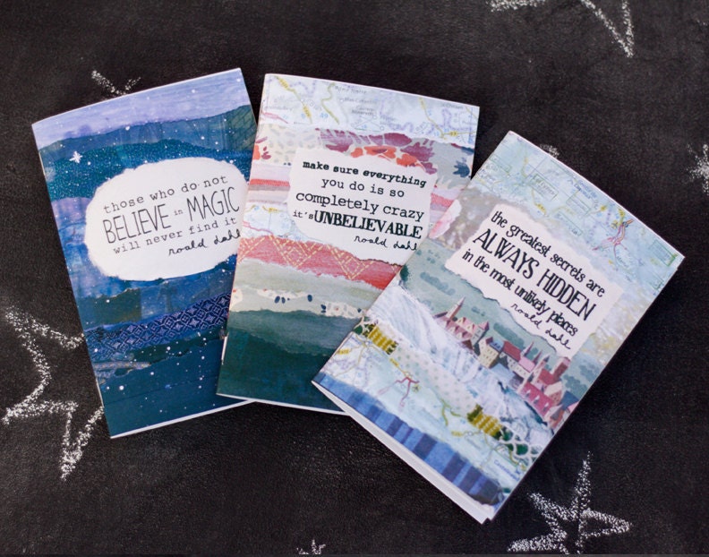 Mini Notebook Roald Dahl quote Greatest Secrets Jotter