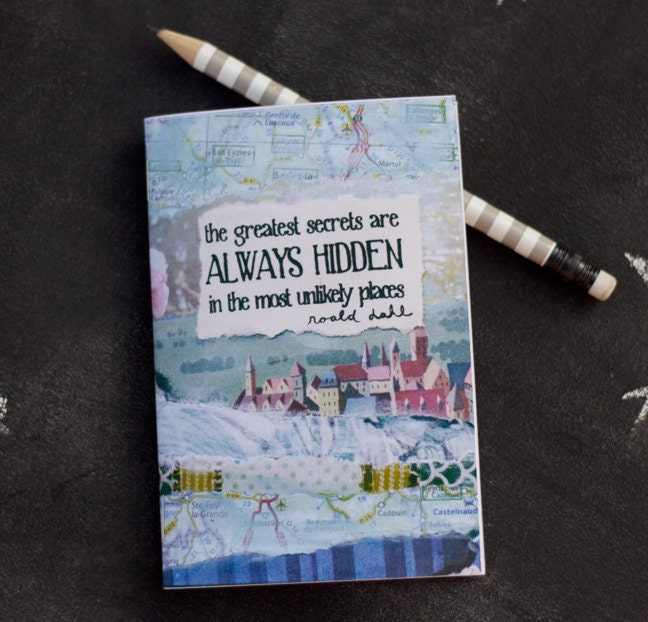 Mini Notebook Roald Dahl quote Greatest Secrets Jotter