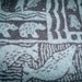 Berber Fleece Fabric, Navy / Blue Artic Print, 1 & 1/2 yards, 60 inches wide