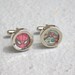 Spider-man Cuff links Spiderman cufflinks superhero superheroes Marvel Avengers accessories recycled comic book vintage comics