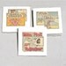 Pink Panther Coaster set of 5 coasters gifts for geeks spaceship aliens nerds geeky gift cartoon recycled vintage comics