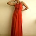 NAMOI designs: red cotton gathered summer dress