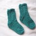 Turquoise Blue Lacy Baby Socks