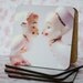 Home Decor Fine Art Photograph Coaster Set of 5 Romance Boy Girl Kissing Kitsch Gift for Her Drink Coasters Cute Love