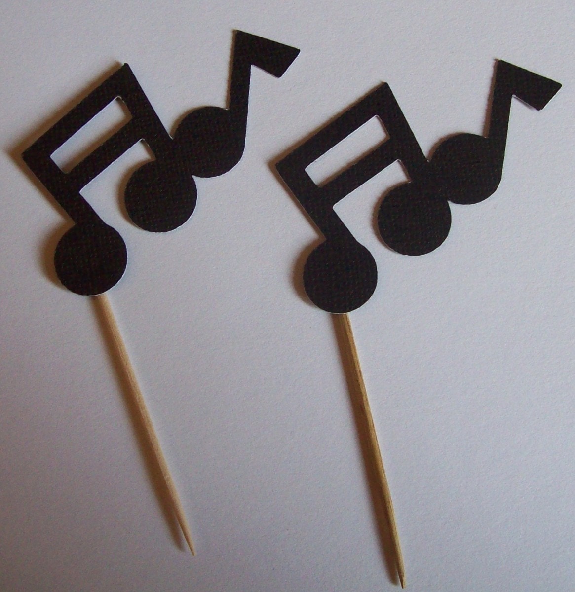 Musical Note Cupcake Toppers By Twocraftycreations On Etsy