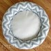 One-Piece 18" - Dog Bed - Cat Bed - Storm Gray & White Zig Zag, Chevron with Soft Minky Fleece